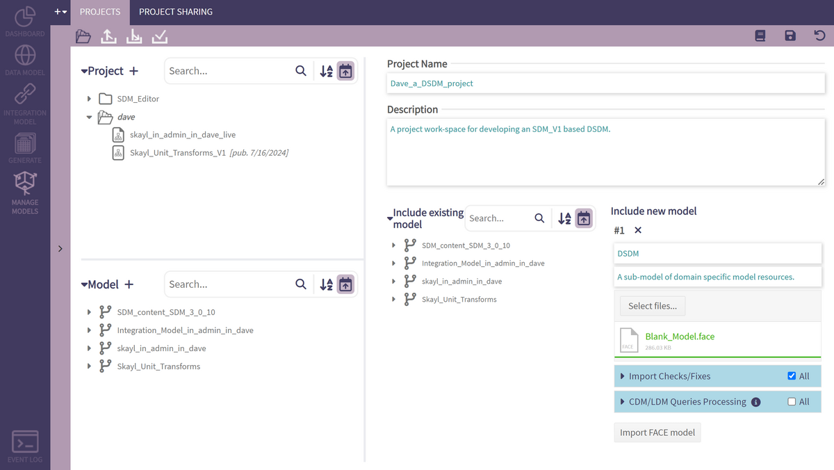 Projects and Models Management - PHENOM Portal Knowledgebase